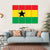 Flag Of Ghana Canvas Wall Art-1 Piece-Gallery Wrap-36" x 24"-Tiaracle