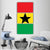 Flag Of Ghana Vertical Canvas Wall Art-3 Vertical-Gallery Wrap-12" x 25"-Tiaracle