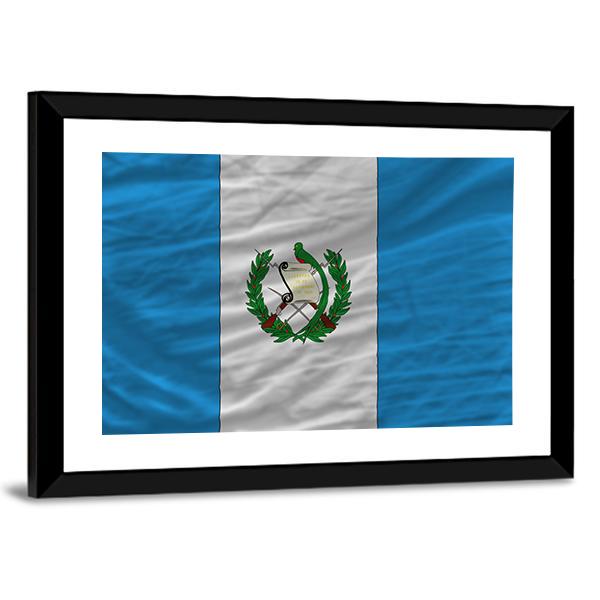 Flag Of Guatemala Canvas Wall Art-5 Horizontal-Gallery Wrap-22" x 12"-Tiaracle