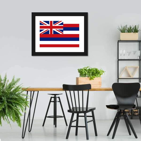 Flag Of Hawaii Canvas Wall Art-3 Horizontal-Gallery Wrap-25" x 16"-Tiaracle