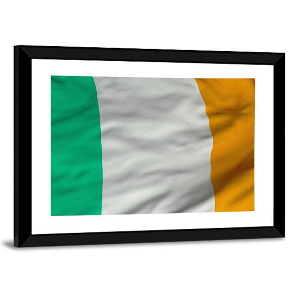 Flag Of Ireland Canvas Wall Art-5 Horizontal-Gallery Wrap-22" x 12"-Tiaracle