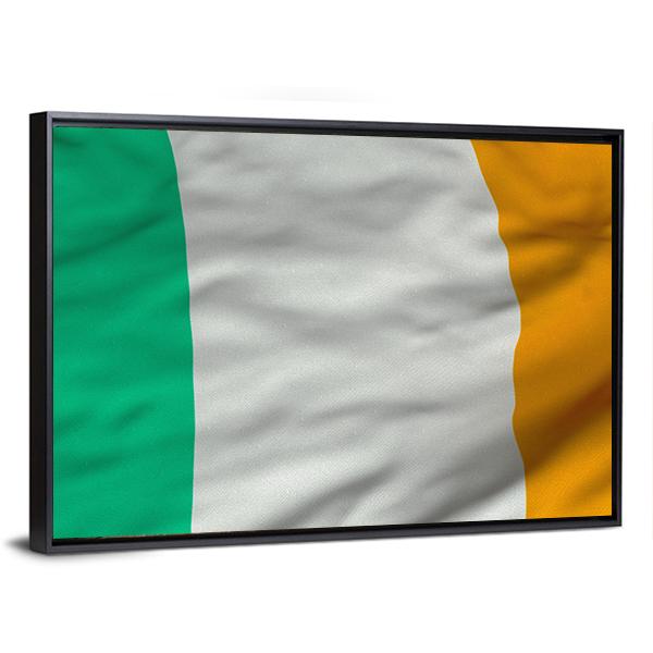 Flag Of Ireland Canvas Wall Art-3 Horizontal-Gallery Wrap-25" x 16"-Tiaracle