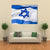 Flag Of Israel Canvas Wall Art-3 Horizontal-Gallery Wrap-37" x 24"-Tiaracle