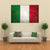 Flag Of Italy Canvas Wall Art-5 Star-Gallery Wrap-62" x 32"-Tiaracle