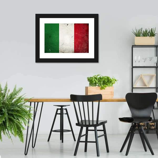 Flag Of Italy Canvas Wall Art-3 Horizontal-Gallery Wrap-25" x 16"-Tiaracle