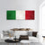 Flag Of Italy Panoramic Canvas Wall Art-3 Piece-25" x 08"-Tiaracle