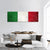 Flag Of Italy Panoramic Canvas Wall Art-3 Piece-25" x 08"-Tiaracle