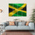 Flag Of Jamaica Canvas Wall Art-4 Horizontal-Gallery Wrap-34" x 24"-Tiaracle