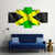 Flag Of Jamaica Canvas Wall Art-4 Pop-Gallery Wrap-50" x 32"-Tiaracle