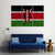 Flag Of Kenya Canvas Wall Art-5 Star-Gallery Wrap-62" x 32"-Tiaracle