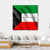 Flag Of Kuwait Canvas Wall Art-4 Square-Gallery Wrap-17" x 17"-Tiaracle