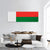 Madagascar Flag Panoramic Canvas Wall Art-1 Piece-36" x 12"-Tiaracle