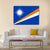 Flag Of Marshall Islands Canvas Wall Art-1 Piece-Gallery Wrap-36" x 24"-Tiaracle