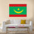 Flag Of Mauritania Canvas Wall Art-1 Piece-Gallery Wrap-36" x 24"-Tiaracle