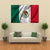 Flag Of Mexico Canvas Wall Art-5 Star-Gallery Wrap-62" x 32"-Tiaracle