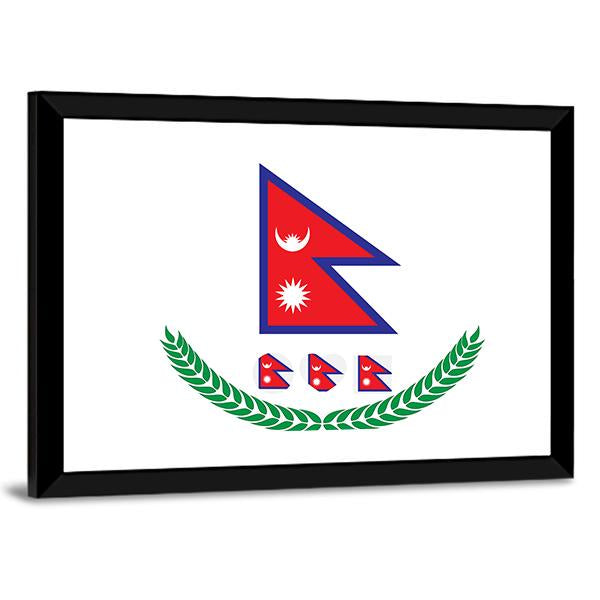 Flag Of Nepal Vertical Canvas Wall Art-3 Vertical-Gallery Wrap-12" x 25"-Tiaracle