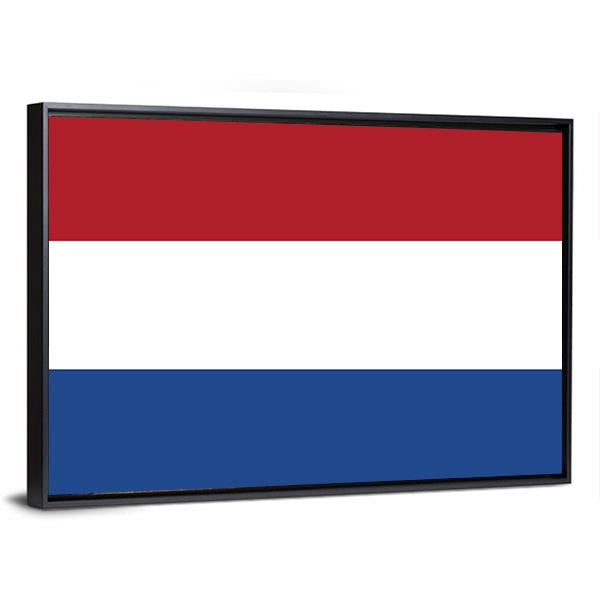 Flag Of Netherlands Canvas Wall Art-3 Horizontal-Gallery Wrap-25" x 16"-Tiaracle