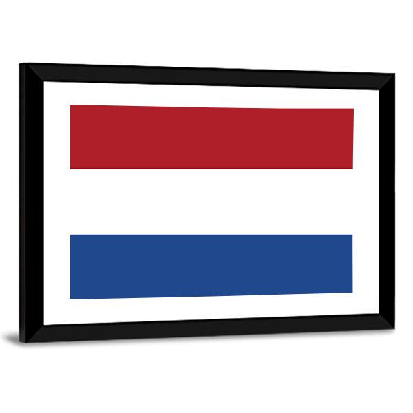 Flag Of Netherlands Canvas Wall Art-3 Horizontal-Gallery Wrap-25" x 16"-Tiaracle