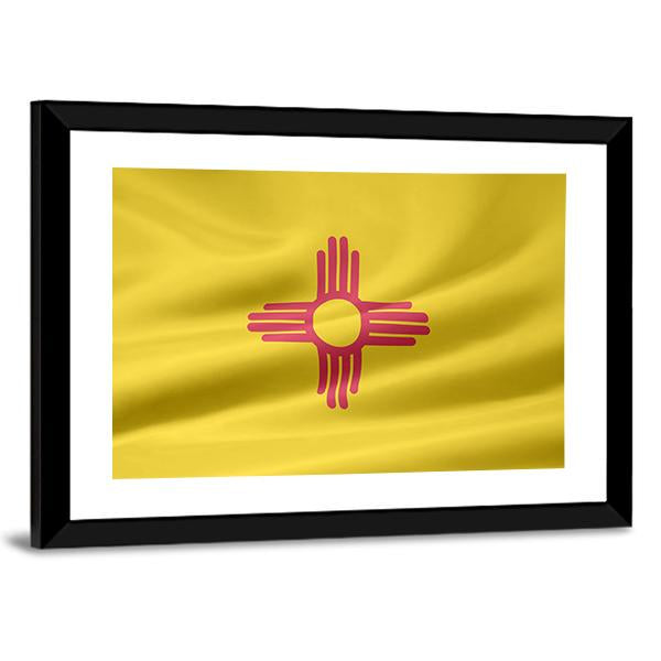 Flag Of New Mexico Canvas Wall Art-5 Horizontal-Gallery Wrap-22" x 12"-Tiaracle