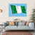 Flag Of Nigeria Canvas Wall Art-4 Horizontal-Gallery Wrap-34" x 24"-Tiaracle