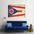 Flag Of Ohio Canvas Wall Art-3 Horizontal-Gallery Wrap-37" x 24"-Tiaracle
