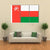 Flag Of Oman Canvas Wall Art-3 Horizontal-Gallery Wrap-37" x 24"-Tiaracle