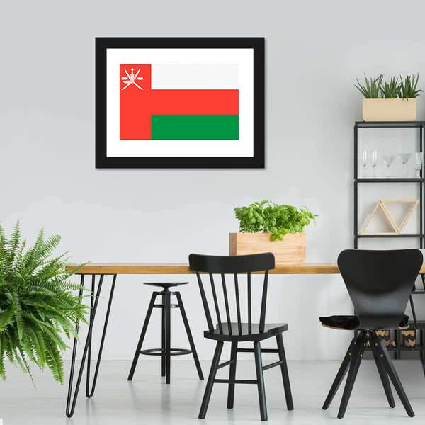 Flag Of Oman Canvas Wall Art-3 Horizontal-Gallery Wrap-25" x 16"-Tiaracle