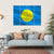 Flag Of Palau Canvas Wall Art-4 Horizontal-Gallery Wrap-34" x 24"-Tiaracle