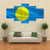 Flag Of Palau Canvas Wall Art-1 Piece-Gallery Wrap-48" x 32"-Tiaracle