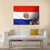 Flag Of Paraguay Canvas Wall Art-1 Piece-Gallery Wrap-36" x 24"-Tiaracle