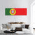 Portugal Flag Panoramic Canvas Wall Art-3 Piece-25" x 08"-Tiaracle