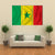 Flag Of Senegal Canvas Wall Art-3 Horizontal-Gallery Wrap-37" x 24"-Tiaracle