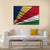 Flag Of Seychelles Islands Canvas Wall Art-4 Horizontal-Gallery Wrap-34" x 24"-Tiaracle