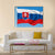 Flag Of Slovakia Canvas Wall Art-1 Piece-Gallery Wrap-36" x 24"-Tiaracle