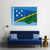 Flag Of Solomon Islands Canvas Wall Art-5 Horizontal-Gallery Wrap-22" x 12"-Tiaracle