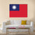 Flag Of Taiwan Canvas Wall Art-1 Piece-Gallery Wrap-36" x 24"-Tiaracle