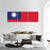 Flag Of Taiwan Panoramic Canvas Wall Art-1 Piece-36" x 12"-Tiaracle