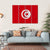 Flag Of Tunisia Canvas Wall Art-1 Piece-Gallery Wrap-36" x 24"-Tiaracle