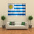 Flag Of Uruguay Canvas Wall Art-1 Piece-Gallery Wrap-36" x 24"-Tiaracle