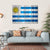 Flag Of Uruguay Canvas Wall Art-1 Piece-Gallery Wrap-36" x 24"-Tiaracle