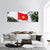 Flag Of Vietnam Panoramic Canvas Wall Art-3 Piece-25" x 08"-Tiaracle