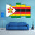 Flag Of Zimbabwe Canvas Wall Art-5 Pop-Gallery Wrap-47" x 32"-Tiaracle