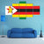 Flag Of Zimbabwe Canvas Wall Art-5 Pop-Gallery Wrap-47" x 32"-Tiaracle