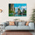 Floating Fishing Village Canvas Wall Art-1 Piece-Gallery Wrap-36" x 24"-Tiaracle