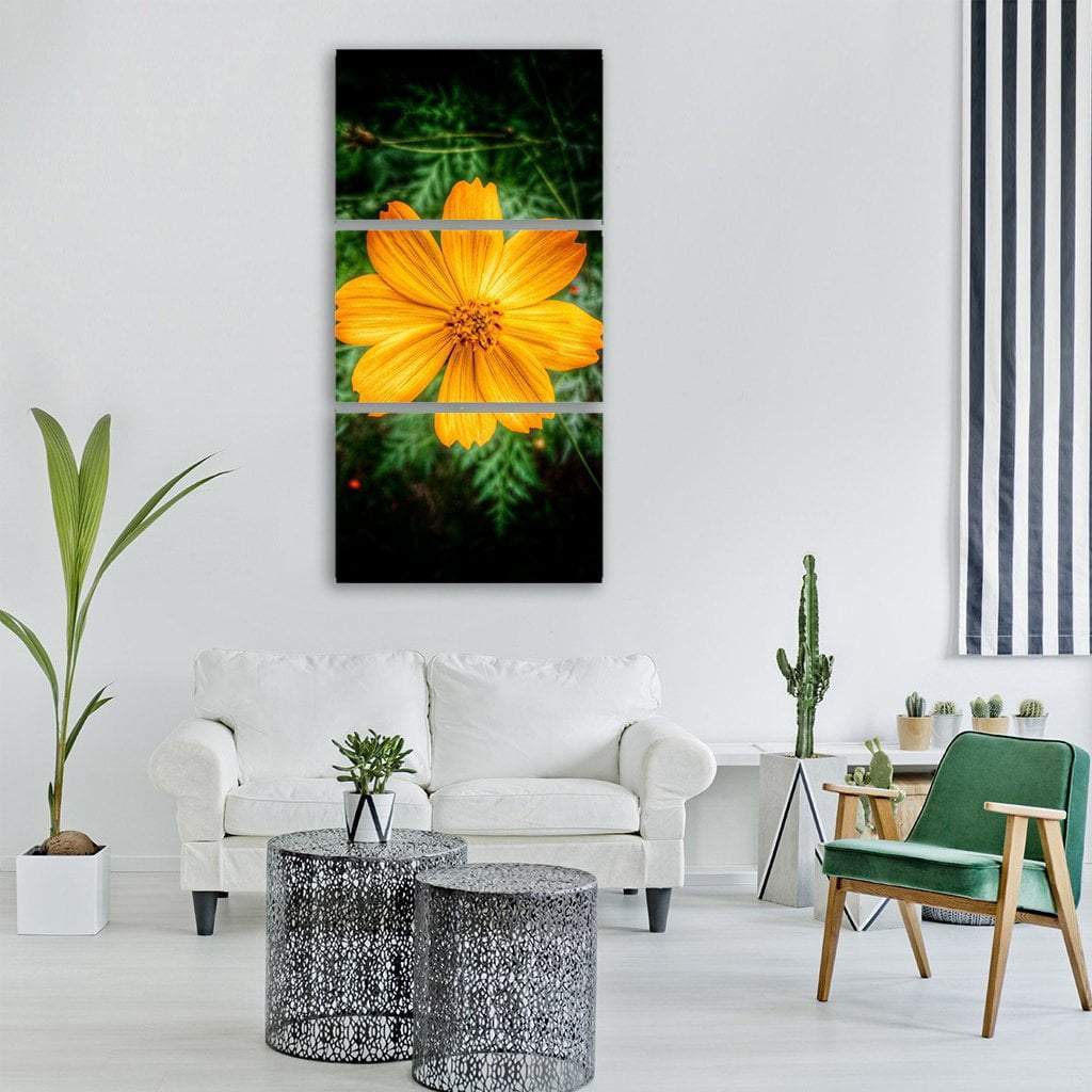 Floral Blossom Flower Vertical Canvas Wall Art-3 Vertical-Gallery Wrap-12" x 25"-Tiaracle