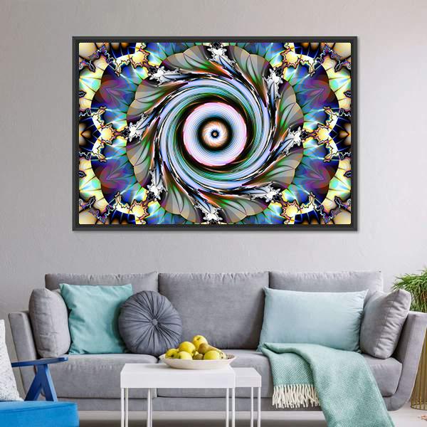 Floral Design Canvas Wall Art-5 Horizontal-Gallery Wrap-22" x 12"-Tiaracle