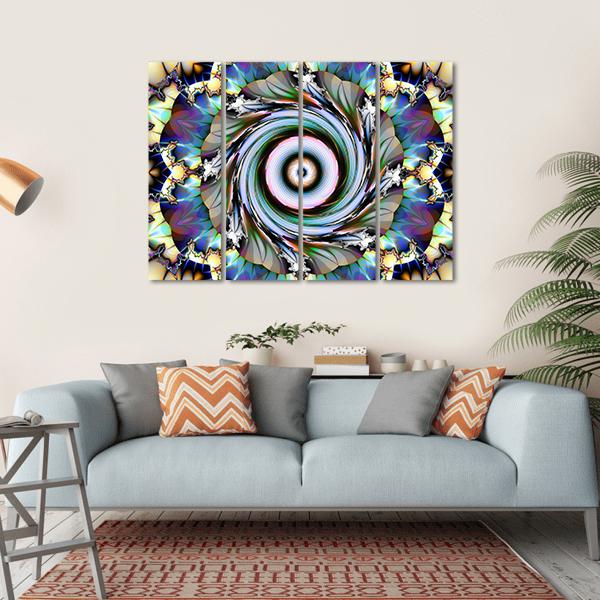 Floral Design Canvas Wall Art-4 Horizontal-Gallery Wrap-34" x 24"-Tiaracle