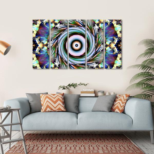 Floral Design Canvas Wall Art-5 Horizontal-Gallery Wrap-22" x 12"-Tiaracle