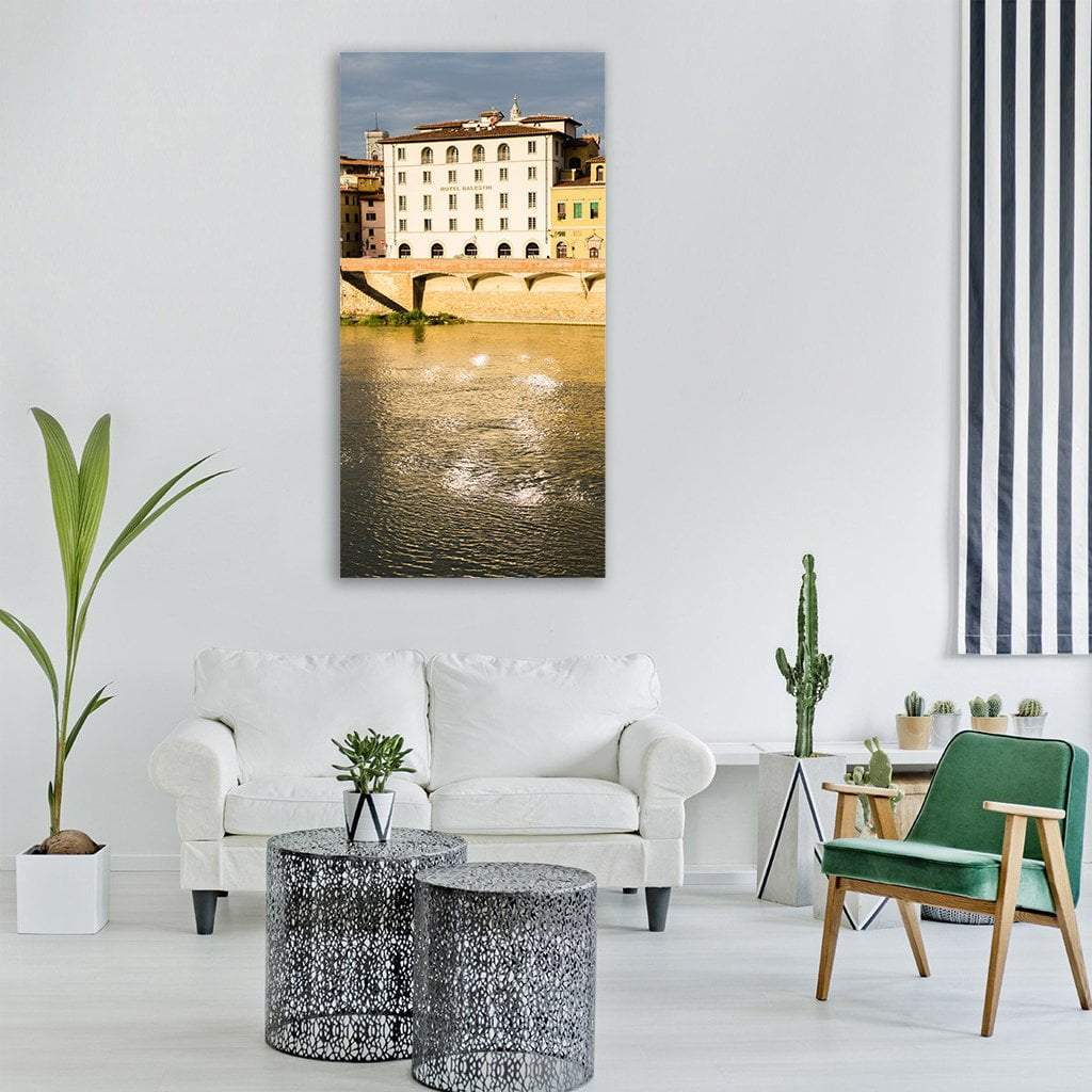 Florence City Italy Vertical Canvas Wall Art-1 Vertical-Gallery Wrap-12" x 24"-Tiaracle