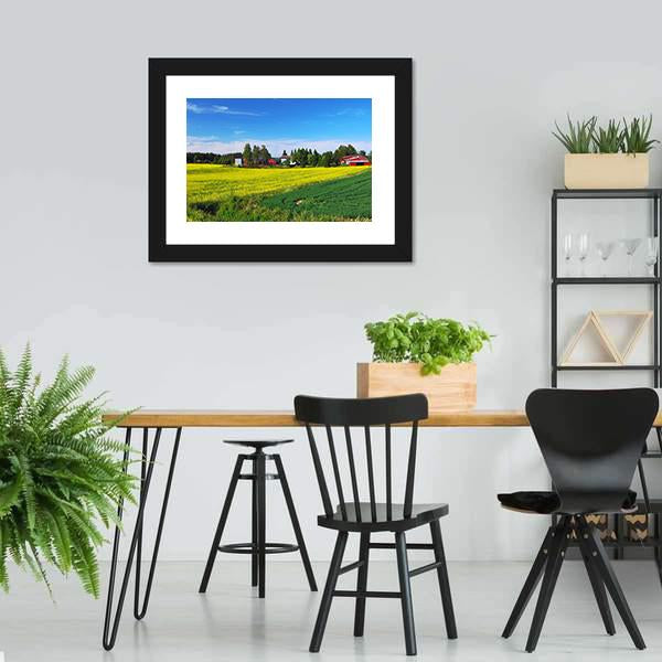 Flowers Field Finland Canvas Wall Art-3 Horizontal-Gallery Wrap-25" x 16"-Tiaracle